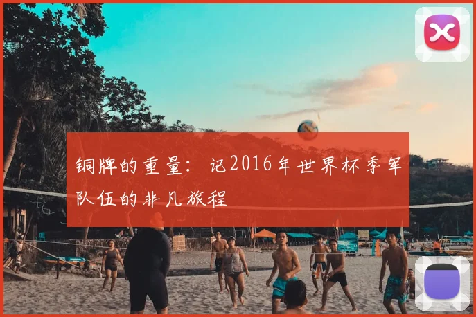 铜牌的重量：记2016年世界杯季军队伍的非凡旅程