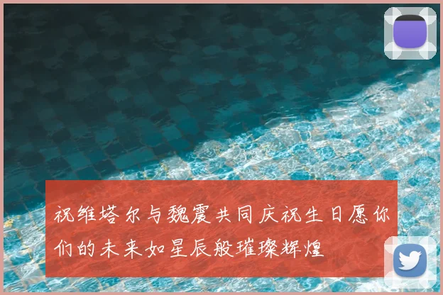 祝维塔尔与魏震共同庆祝生日愿你们的未来如星辰般璀璨辉煌